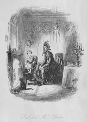 Paul en mevrouw Pipchin, illustratie uit 